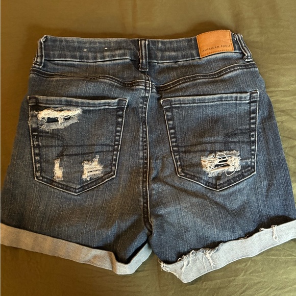 American Eagle Size 2 Distressed Jean Shorts - Picture 2 of 3